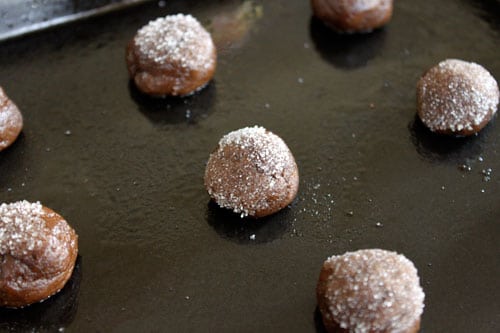 Molasses Cookie Balls - before