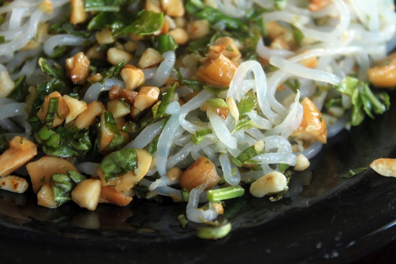 Shirataki Noodles with Basil and Cashews - done