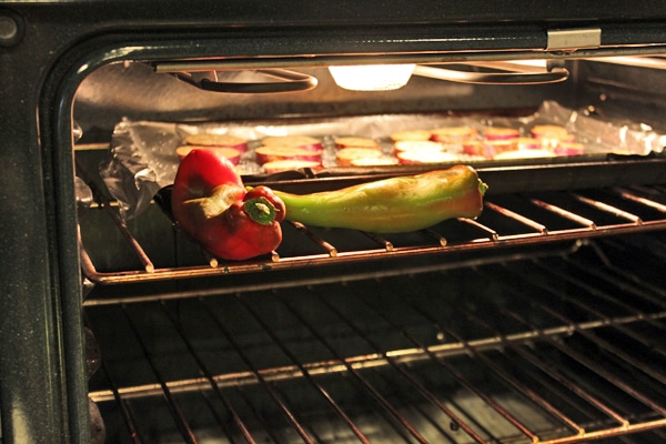 peppers in oven