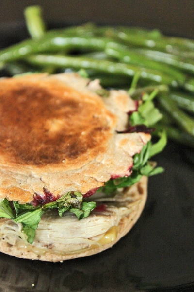 Leftover Turkey Sandwich with Smoked Cheddar and Cranberry Sauce