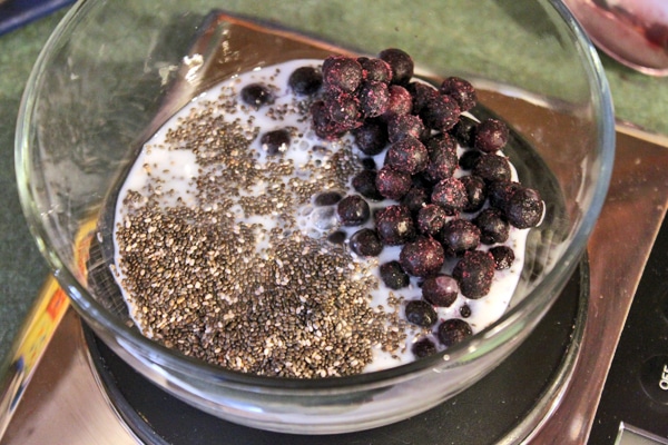 Chia and Wild Blueberry Bowl - step 1