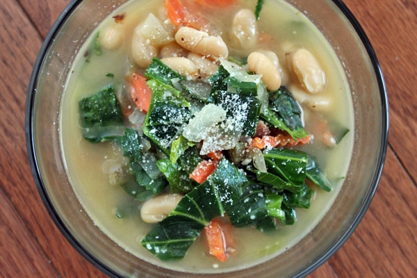 Collard Green soup with Cannelloni Beans - Bowl 1
