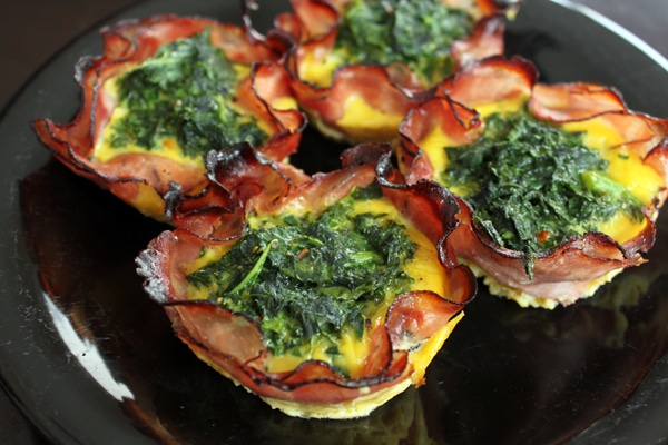 Plate of Spicy Kale Egg Muffins