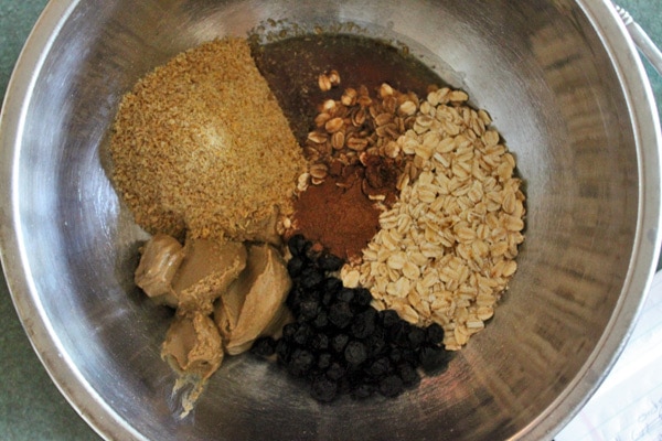 Sunbutter, Maple and Dried Blueberry Energy Balls - Ingredients