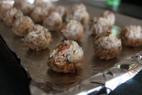 Crab Balls Before Cooking