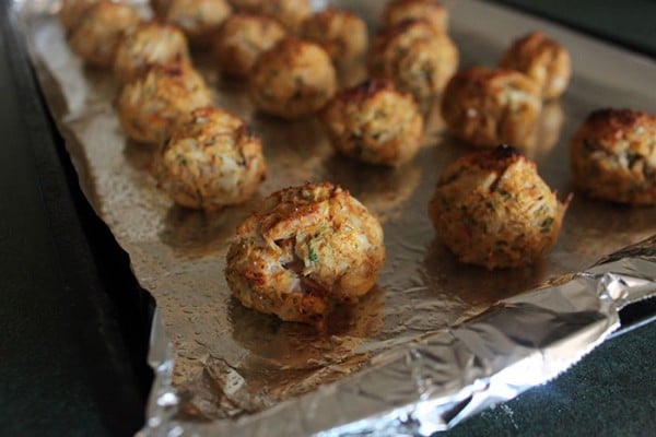 Crab Balls After Cooking