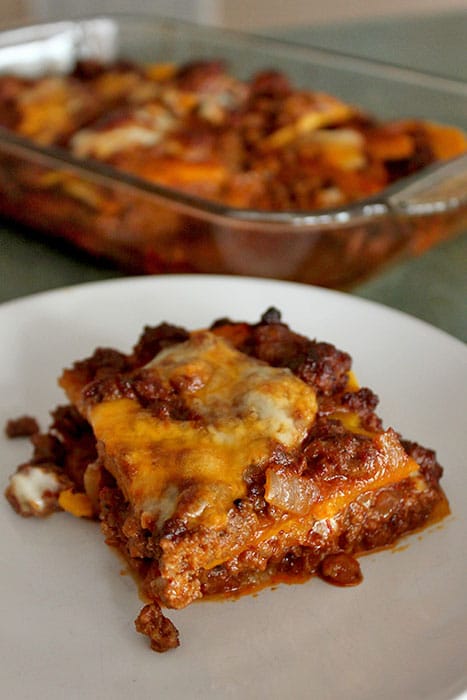 Chipotle Beef and Butternut Bake