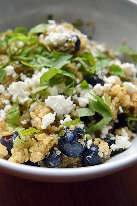 Quinoa with Blueberries and Feta