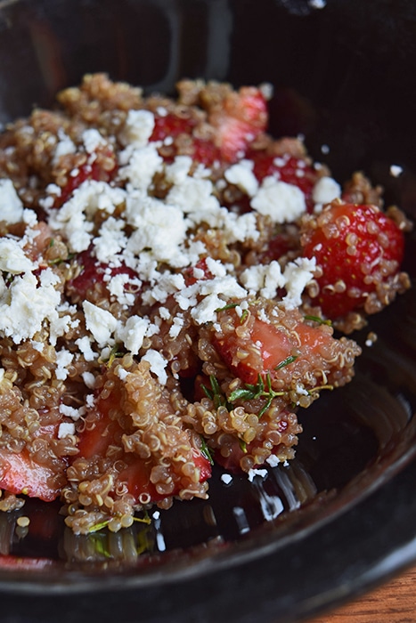 Simple Strawberries and Quinoa