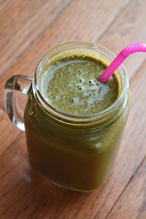 Recovery Shake with Chocolate and Greens