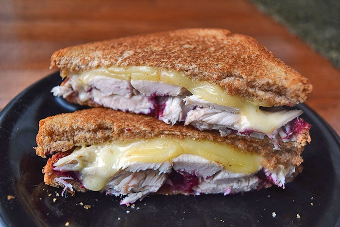 Grilled Cheese and Turkey with a Homemade Cranberry Sauce Challenge