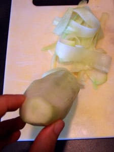 Simple Asian Inspired Wrap Filling - cucumber ribbons