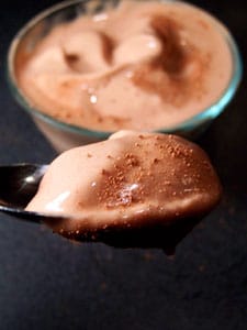 Homemade Chocolate-Banana “Frosty” sppon