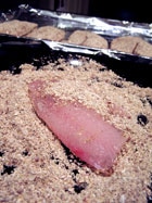 Oat and Flax Crusted Tilapia step 1