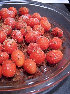 Simply Roasted Cherry Tomatoes - after