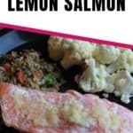 simple honey lemon salmon pin