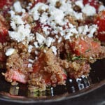 simple quinoa with strawberries featured