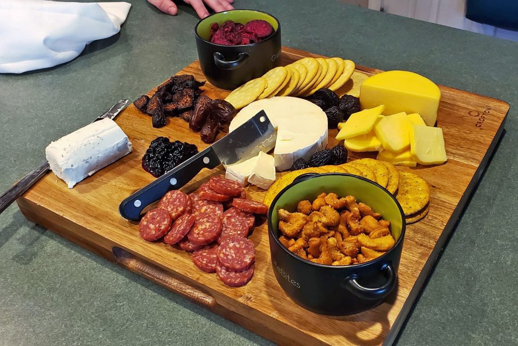 Mardi Gras Cheese Board - Date Night IN