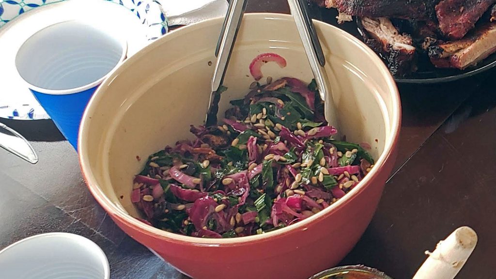 Collard Green and Cabbage Slaw