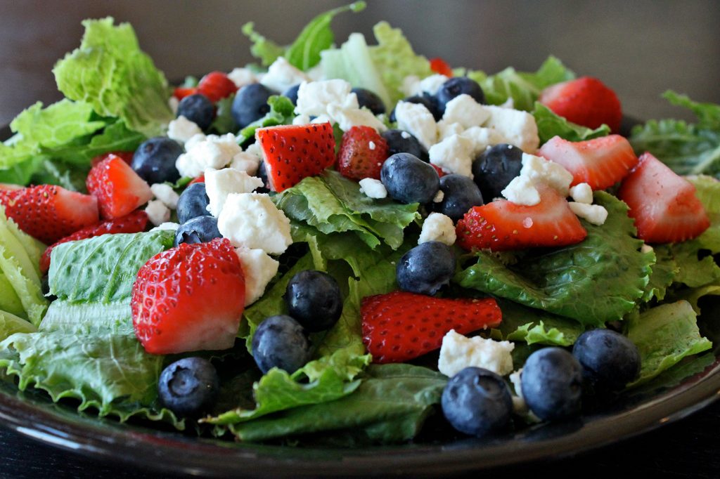 The Red White and Blue Sweet Summer Salad