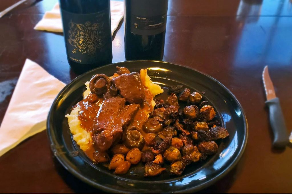 Beef Bourguignon - The plate