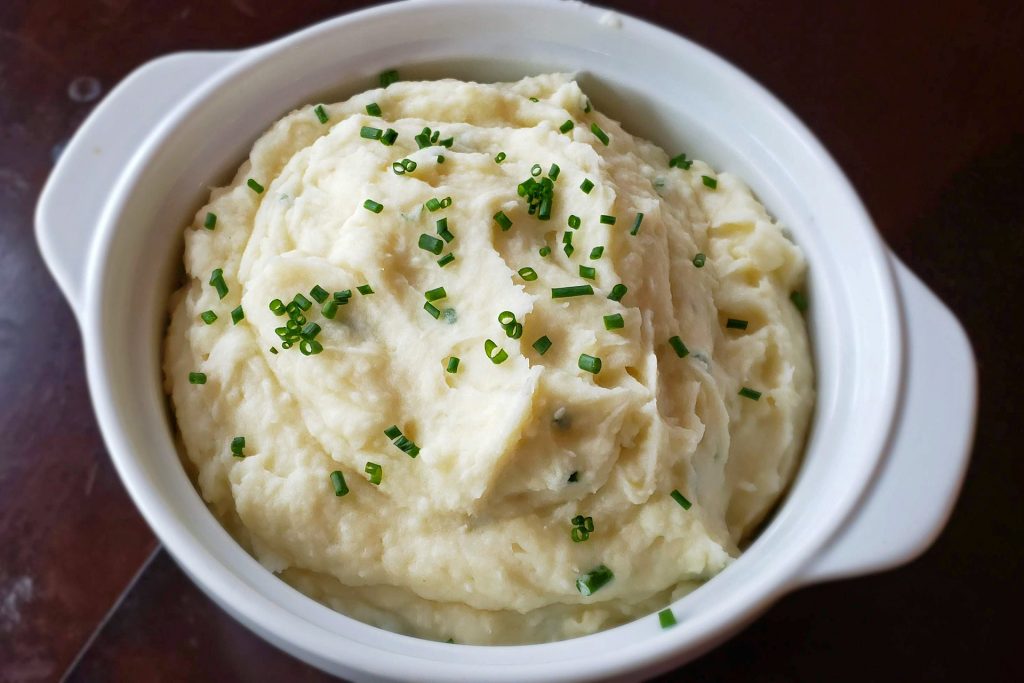 Garlic Chive Mashed Potatoes